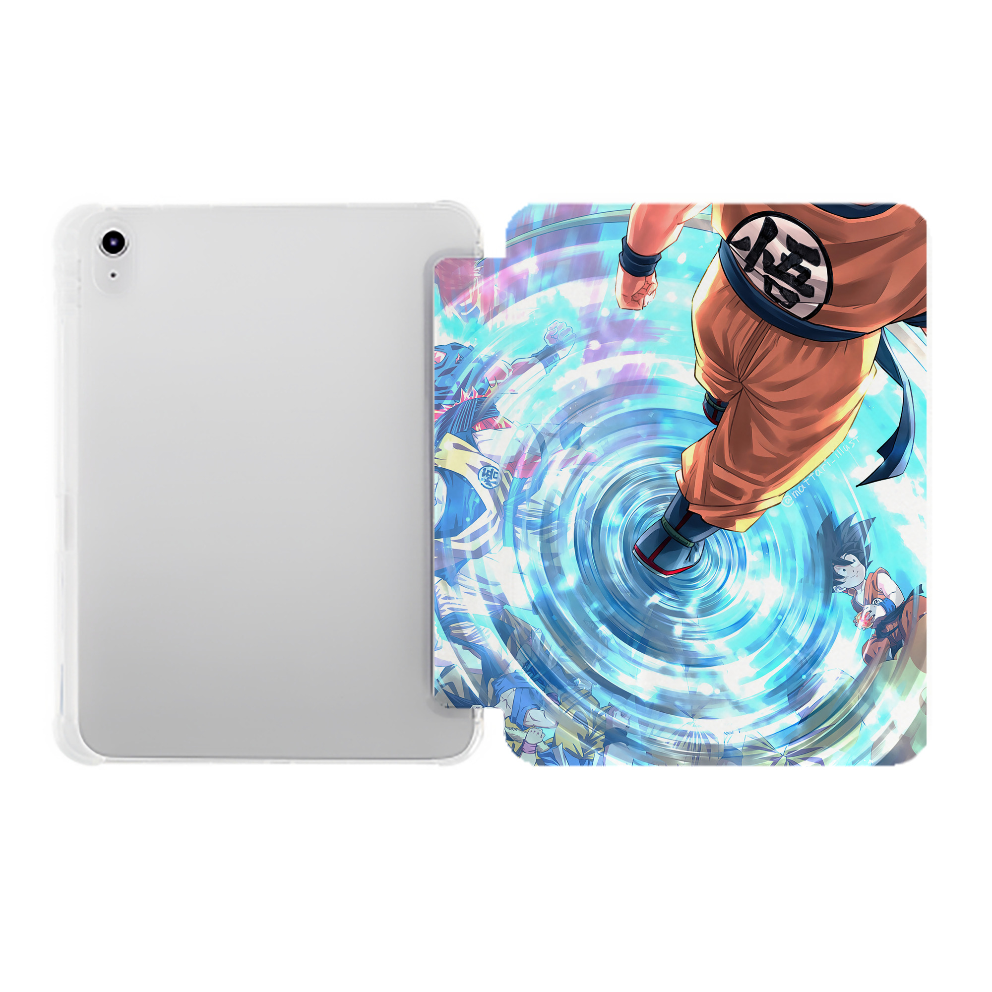 （画像用） ドラゴンボール DRAGON BALL IPad ケース ペン収納付き 三つ折りスタンド PUレザー×シリコン 対応機種9.5/10.5/10.9インチ
